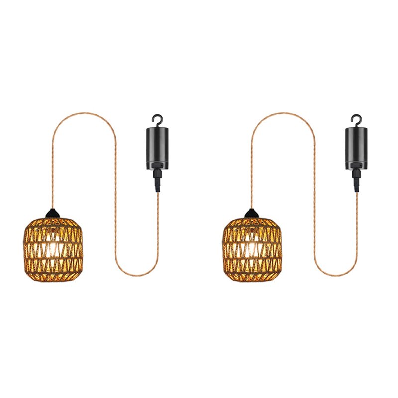 Outdoor Power For Gazebo - 2x lustre d'extérieur alimenté par batterie,