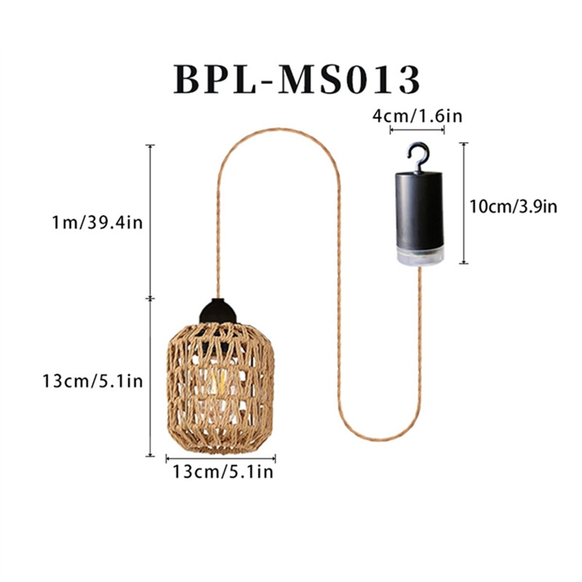 Outdoor Power For Gazebo - ABZJ Lot de 2 lampes suspendues