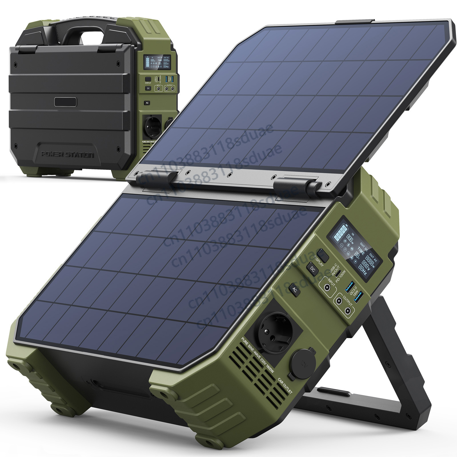 Outdoor Power Pack - Station d'alimentation portable 1600W avec panneau