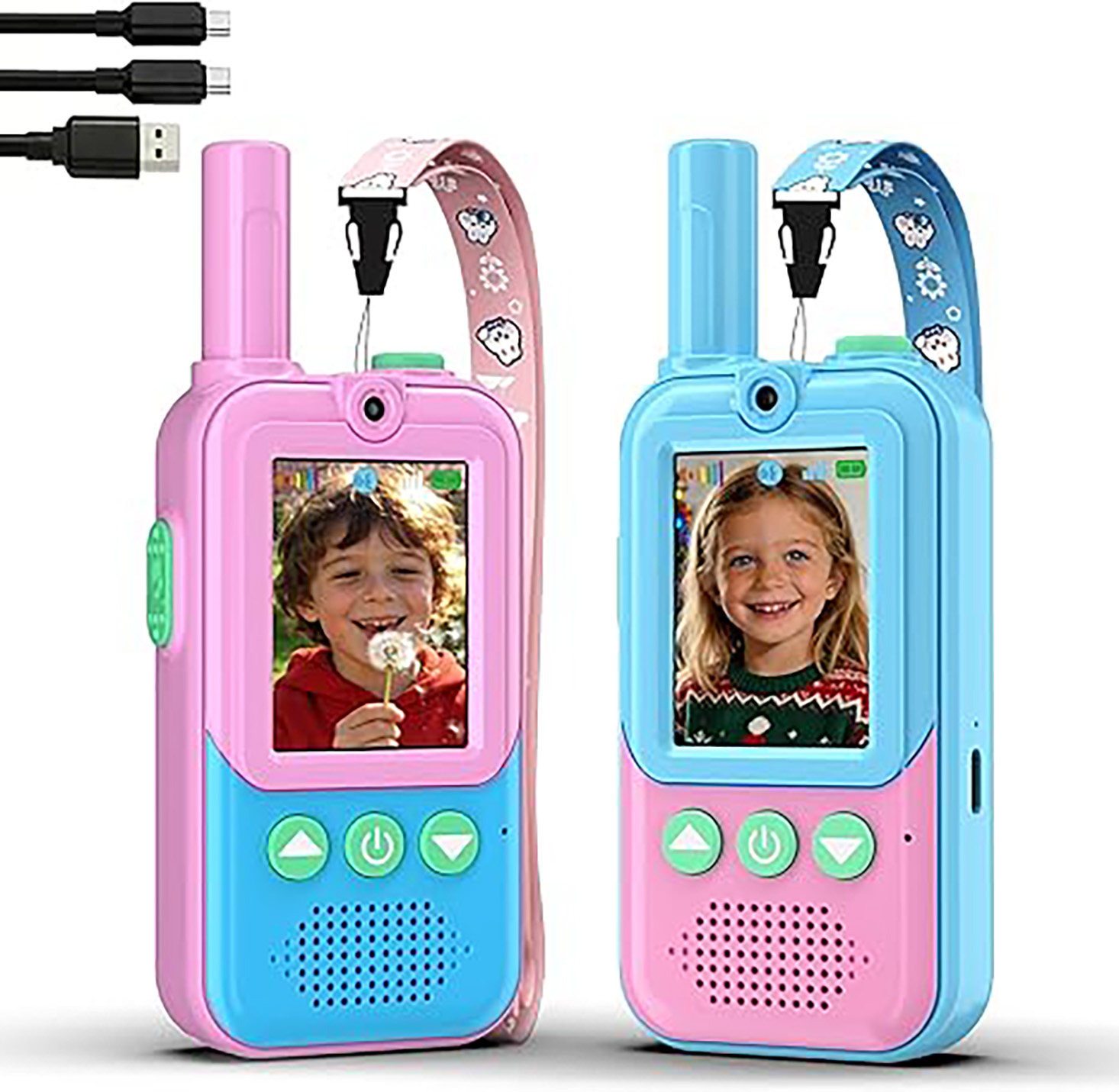 Outdoor Power Pack - Talkies-walkies vidéo rechargeables pour enfants, lot