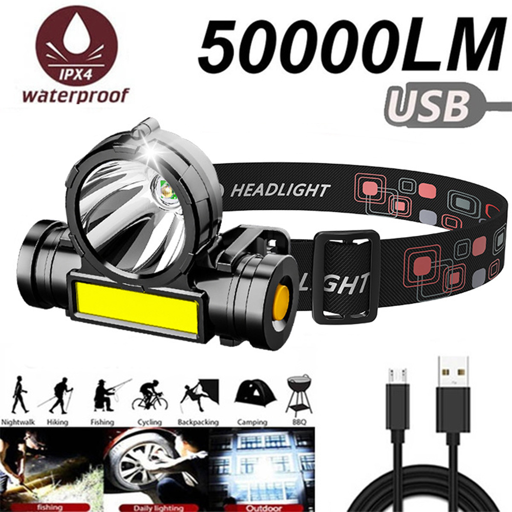 Outdoor Power Source - Lampe frontale COB LED Rechargeable par