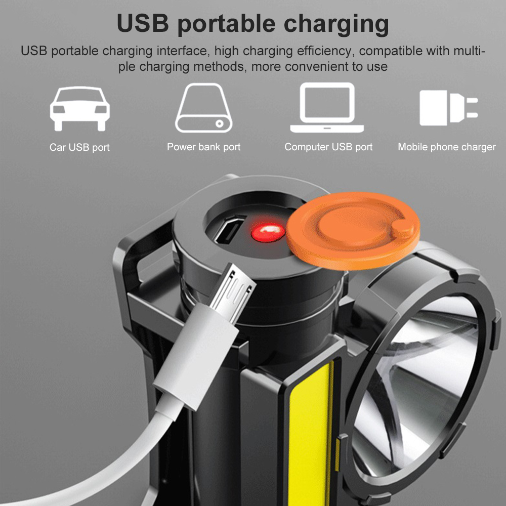 LED USB Rechargeable COB phare - Outdoor Power Source avis et prix