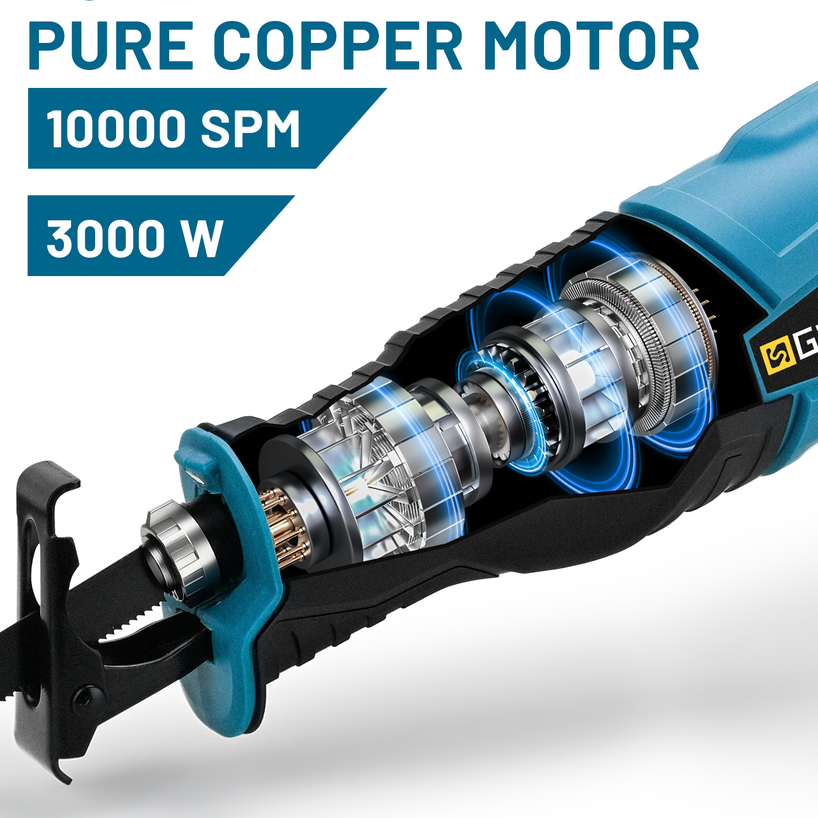 Gismis 3000W 10000SPM scie alt - Pole Saw Cordless avis et prix