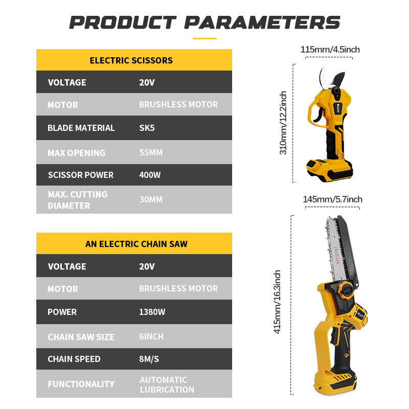 Tronçonneuse électrique sans b - Pole Saw Cordless avis et prix
