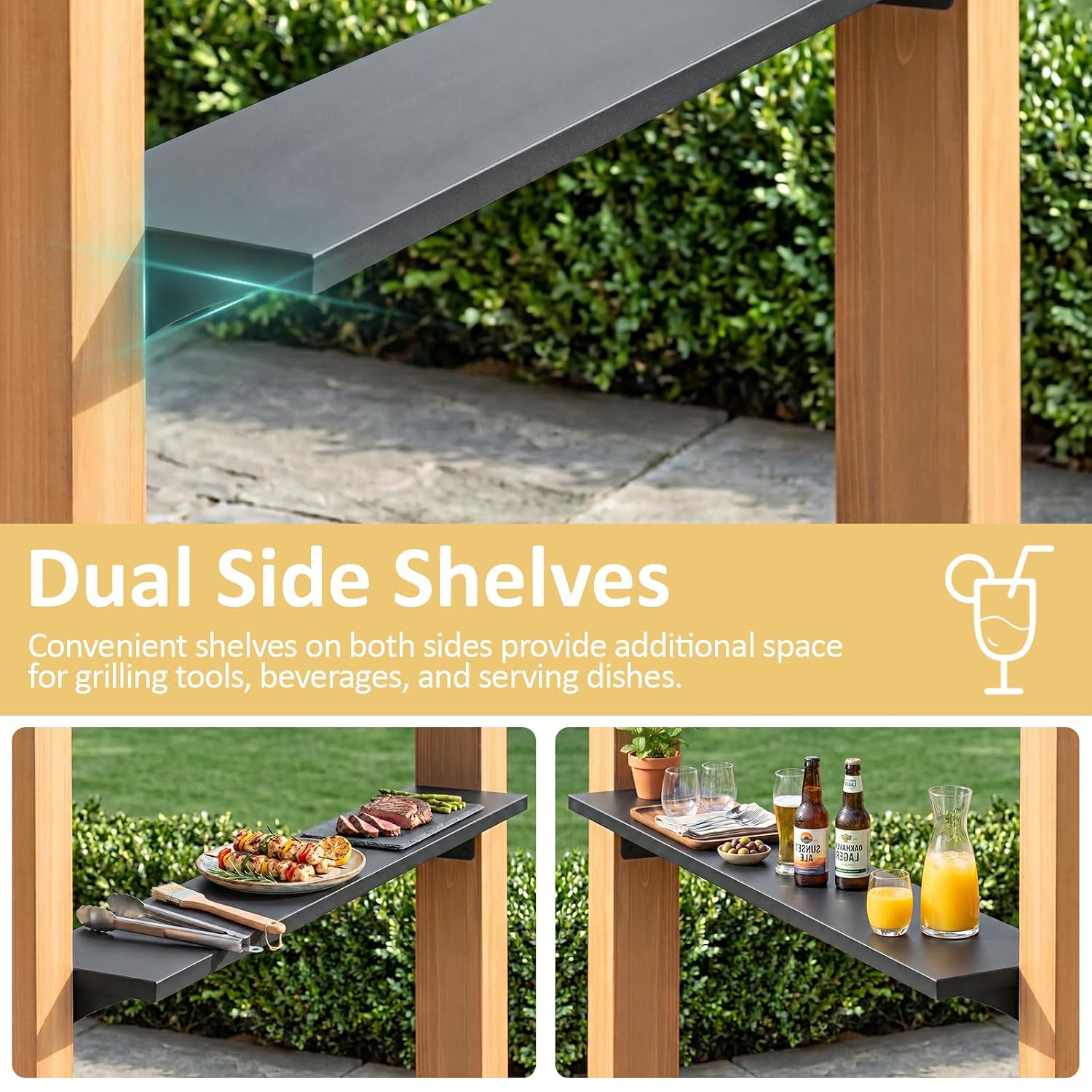 Gazebo de barbecue en bois de  - Outdoor Power For Gazebo avis et prix